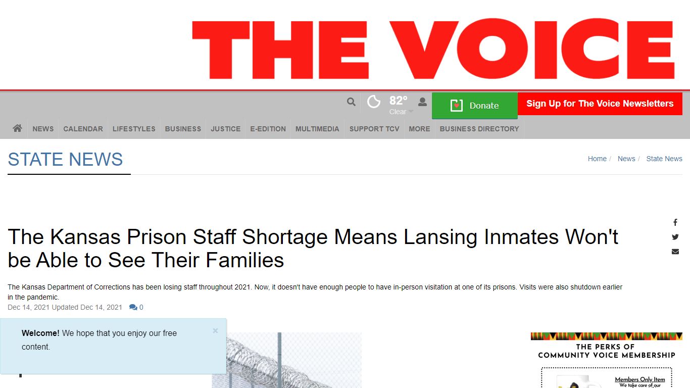 The Kansas Prison Staff Shortage Means Lansing Inmates Won ...